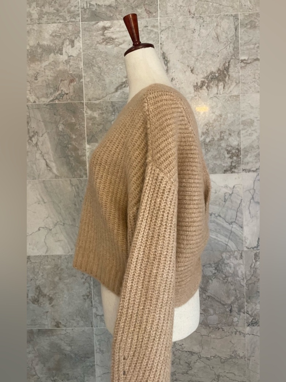 WAYF Ribbed Twist Back Sweater - Picture 5 of 8
